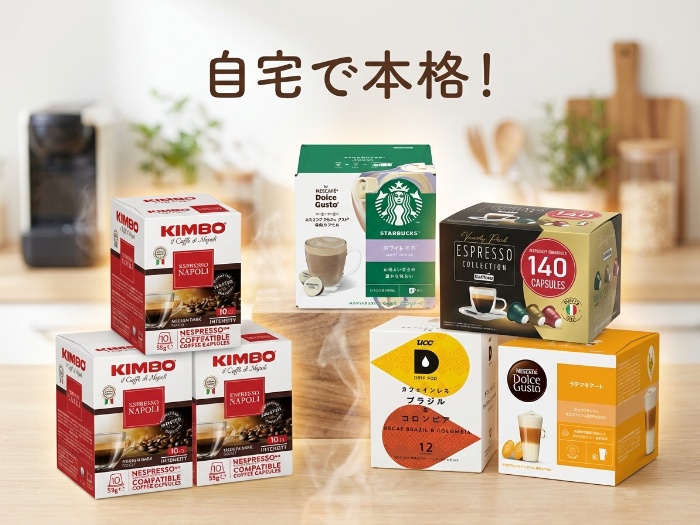 家庭で楽しむ至高のカプセルコーヒー！