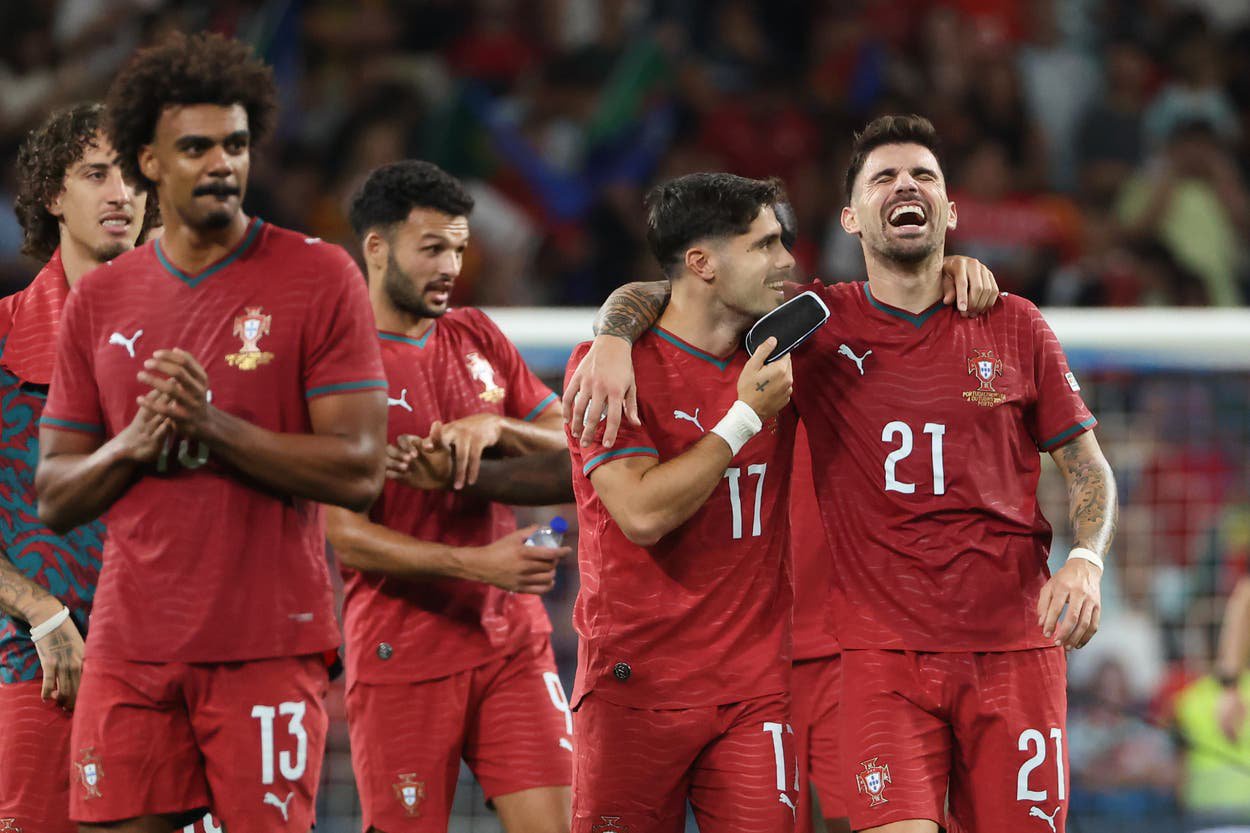 Portugal continue winning ways without Cristiano Ronaldo as Erling Haaland limps off