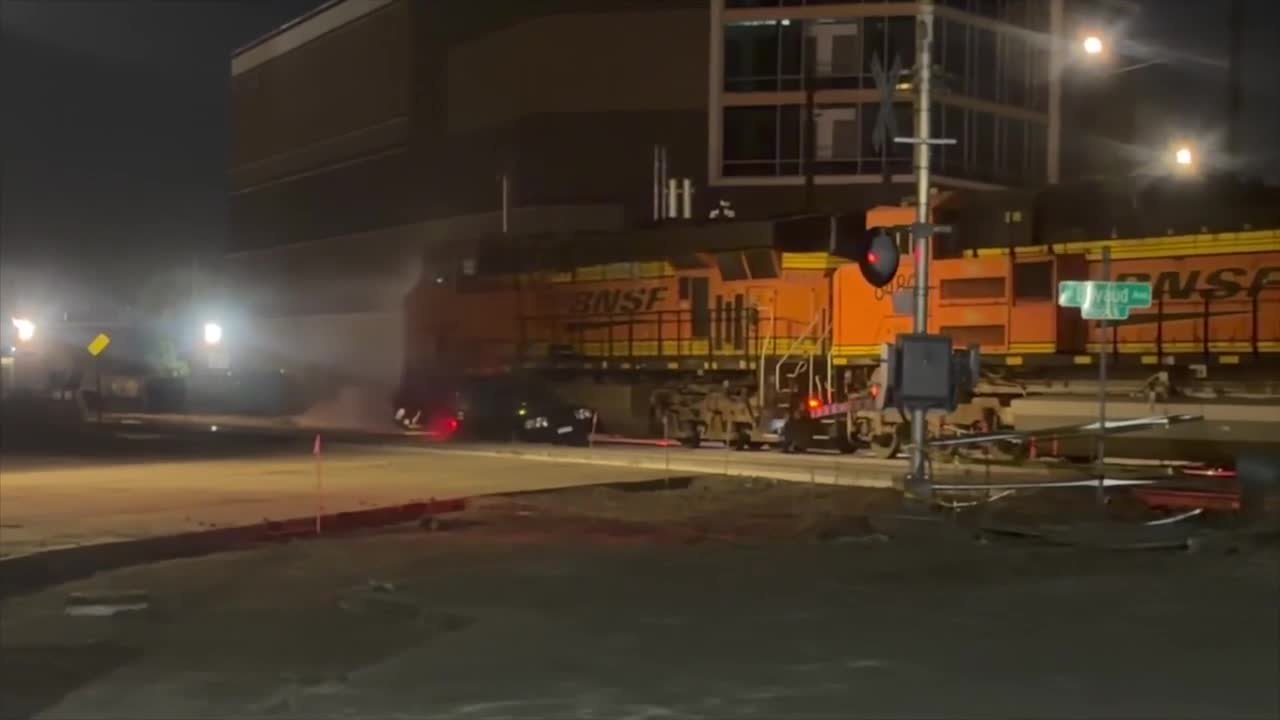 Train hits unoccupied vehicle in Denver, no injuries reported