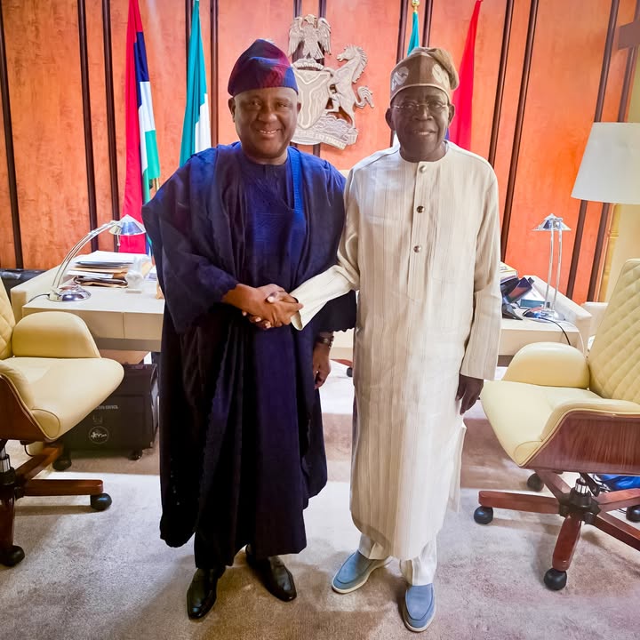 Nigerian Billionaire, Abdulsamad Rabiu, Meets with President Tinubu at His Office in Abuja