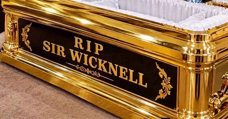 Chivayo expensive coffin made of pure Gold and worthy millions