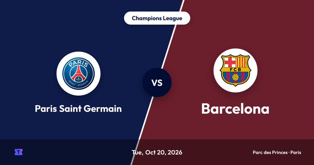 PSG vs Barcelona match details