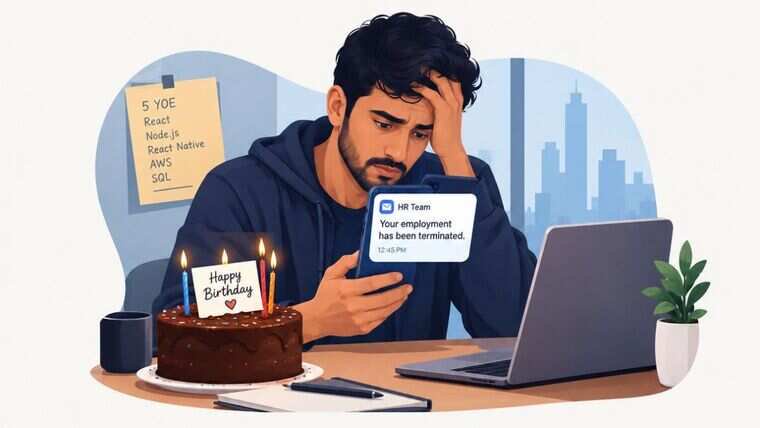 ‘Received the bad news on my bday’: Developer with 5 YOE loses job despite heavy project dependency, leaves many stunned