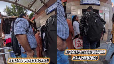 ‘Ab batao, disability kismein hai’: Delhi commuters rush into Metro lift, leave man in wheelchair waiting; video sparks debate on civic sense
