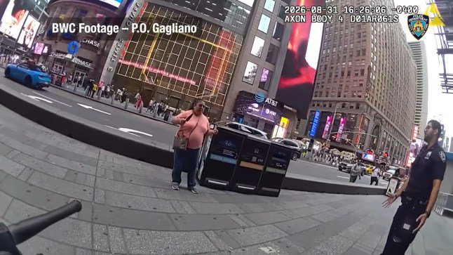 Bodycam footage shows moment Times Square killer caught by police