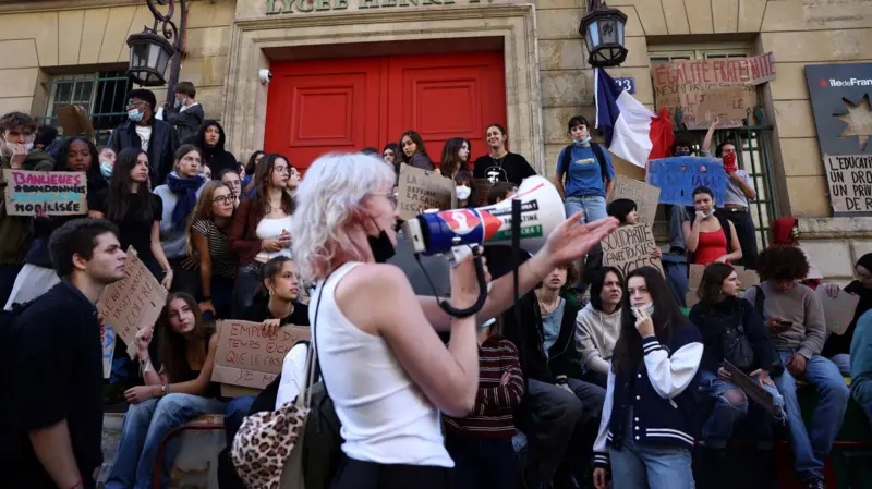 ‘We want to be heard, not teargassed’: Students joined by parents and unions in mass French protests