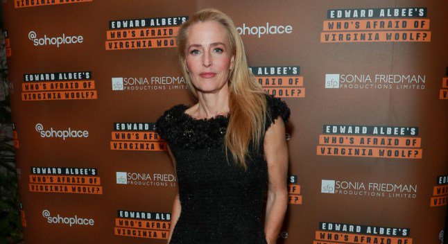 Gillian Anderson sparks debate urging fan to not sit front row at theatre show