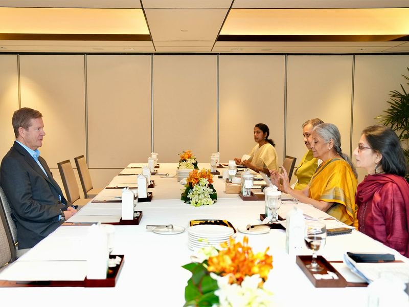 FM Sitharaman meets global financial leaders in Singapore, discusses India investment opportunities