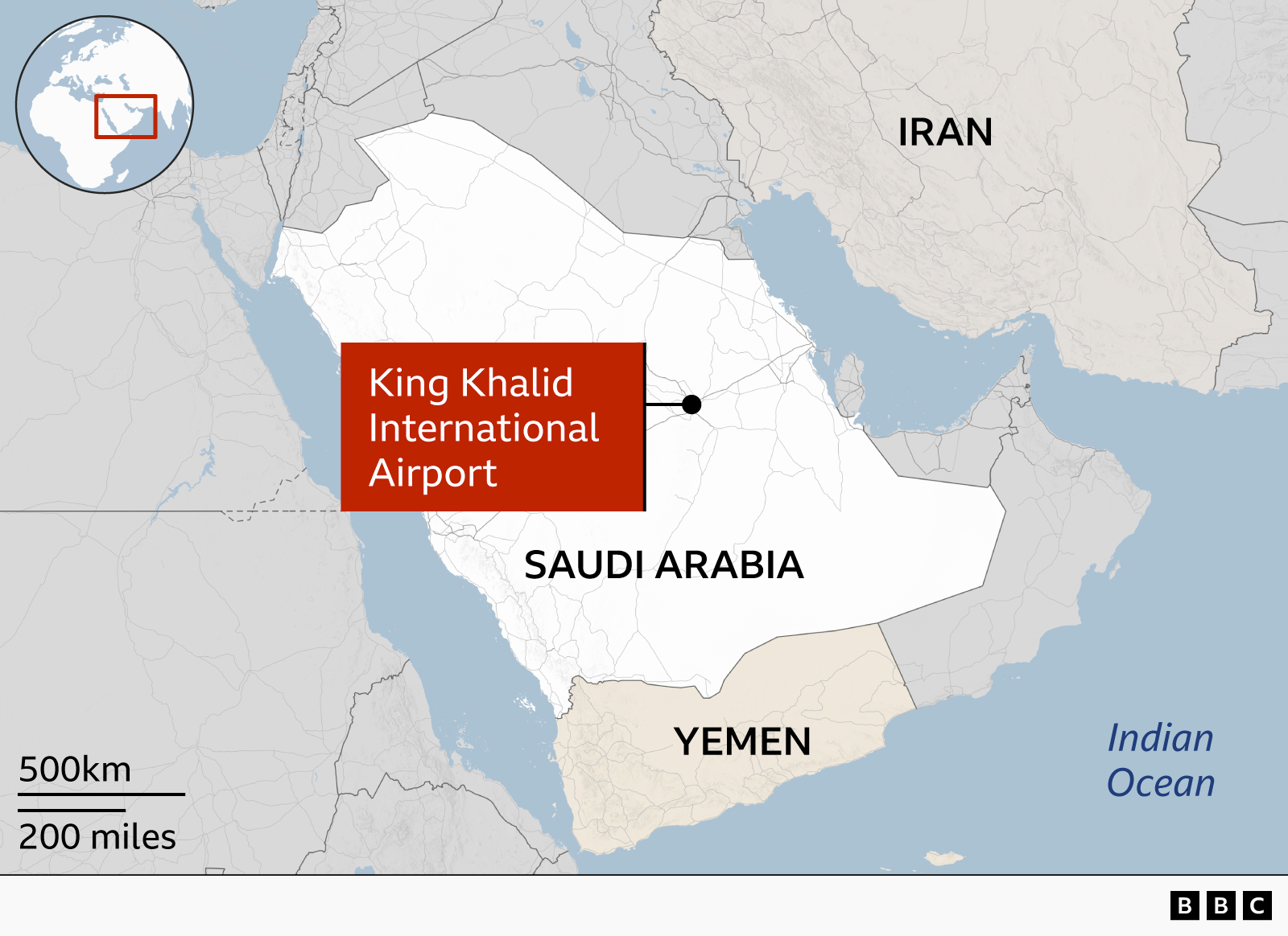 Saudi capital airport hit by second strike in two days