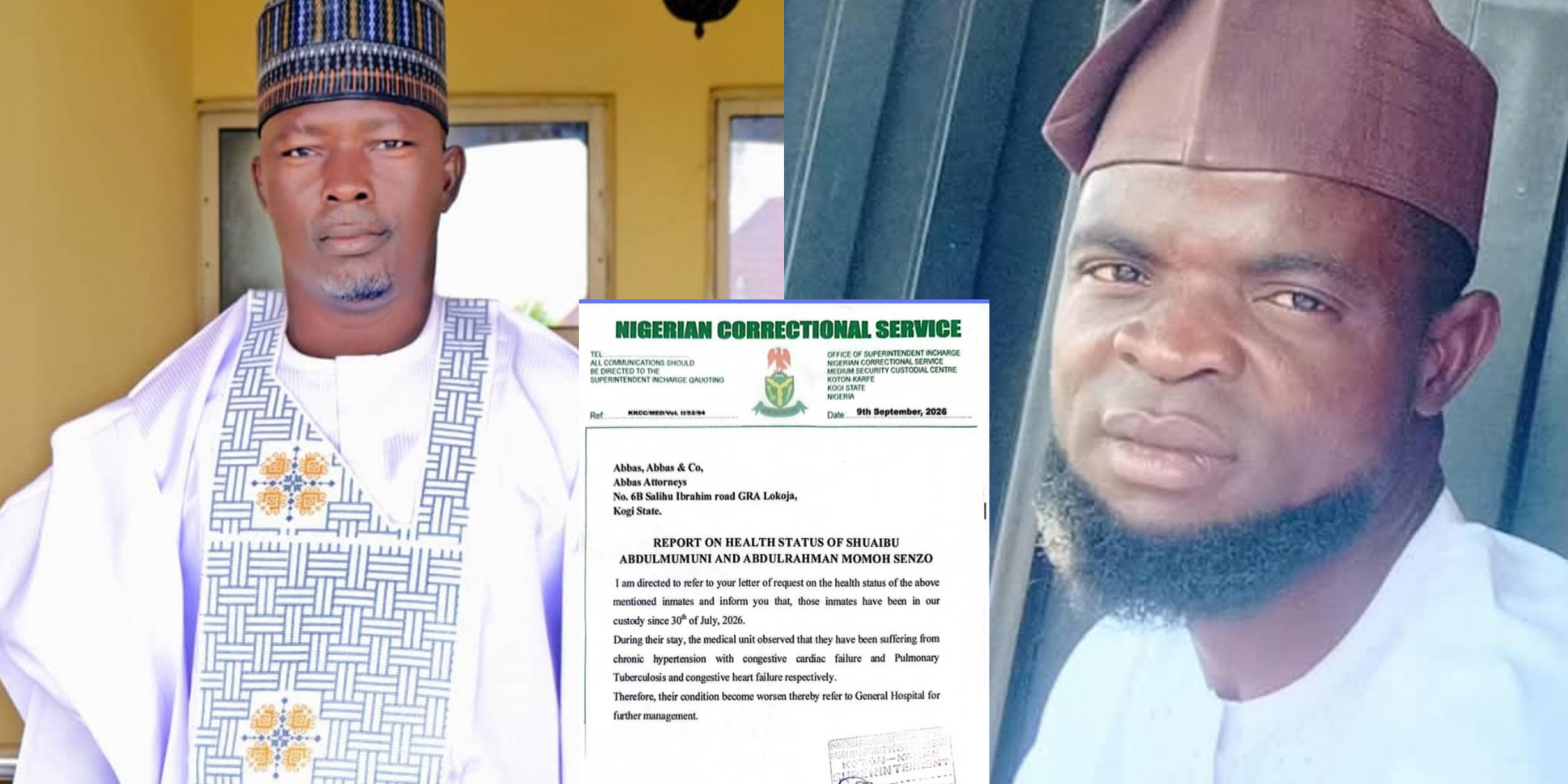EXCLUSIVE: Kogi APC Politician Onimisi’s Supporters Held In Prison For 55 Days Suffer Heart Failure, TB, Medical Reports Show