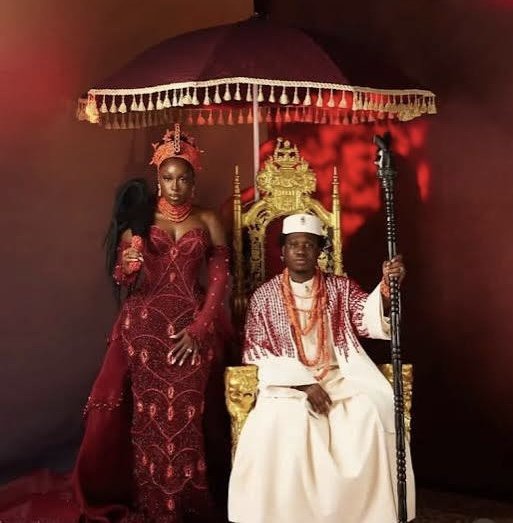 Zlatan And Davita Showcase Edo And Yoruba Heritage At Wedding As Davido Joins Groomsmen