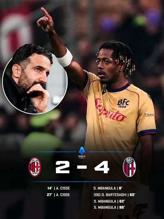 Bologna storm back to hand Milan, Amorim first Serie A loss