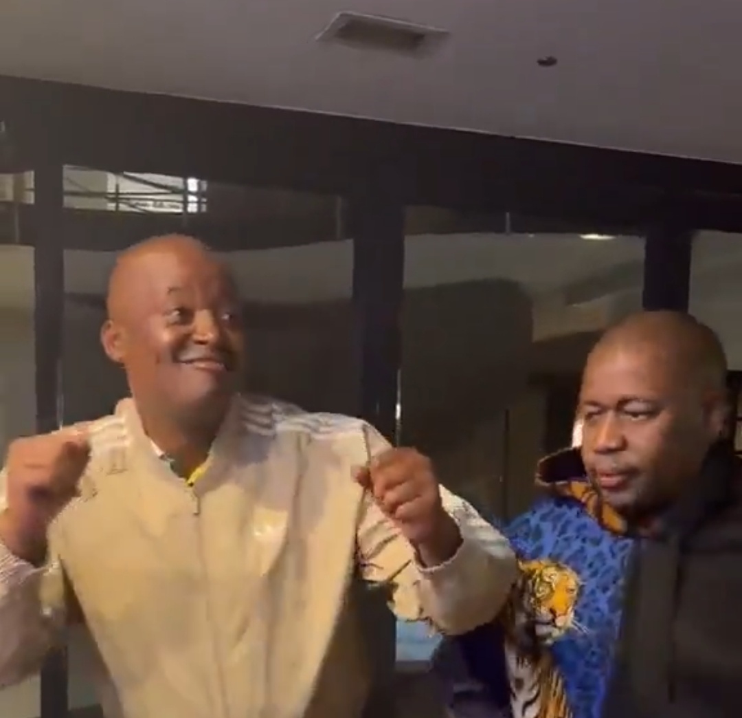 Video shows two men dancing at night as a post claims they are senior ANC members