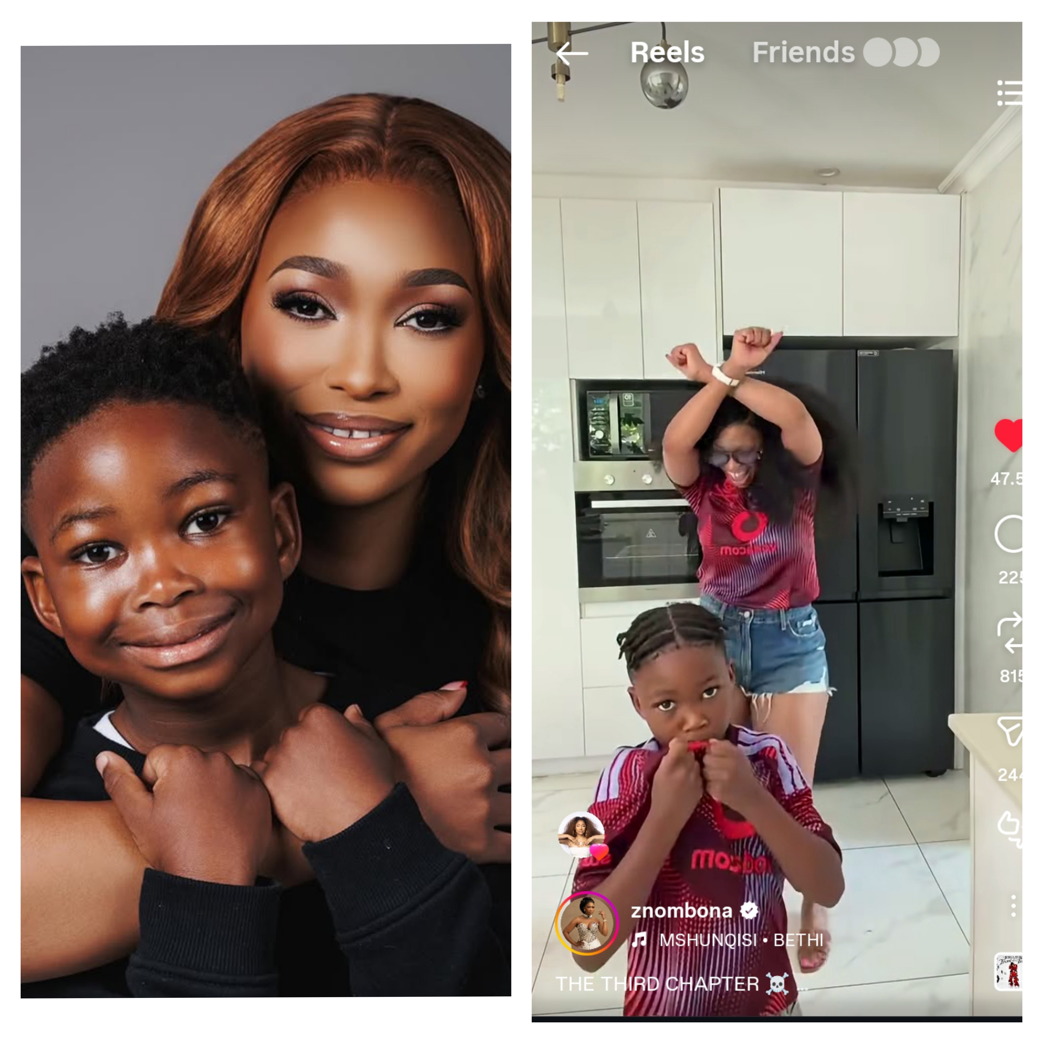 Zola Nombona and Her Son Dance in Matching Orlando Pirates Shirts