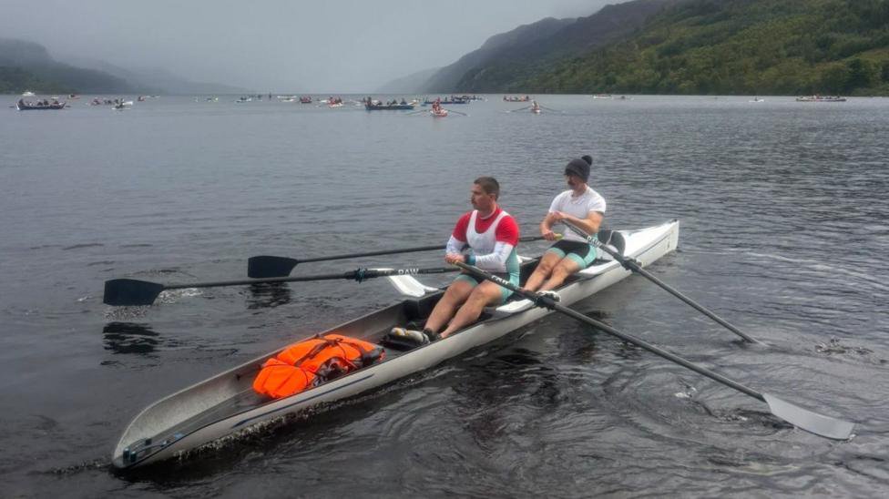 Brothers battled wild weather in Loch Ness race