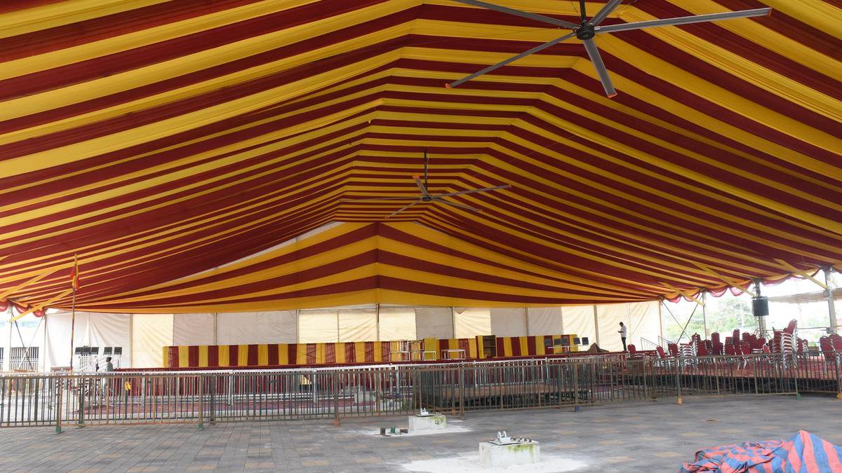 Chamundi Hill decked up for grand Dasara inauguration