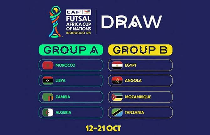 CAN Futsal 2026 : le Maroc et l’Algérie s’affrontent pour lancer la compétition, voici le programme complet