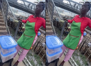 ‘Even policemen buy my tea’ – Woman’s defence for selling on Lapaz footbridge