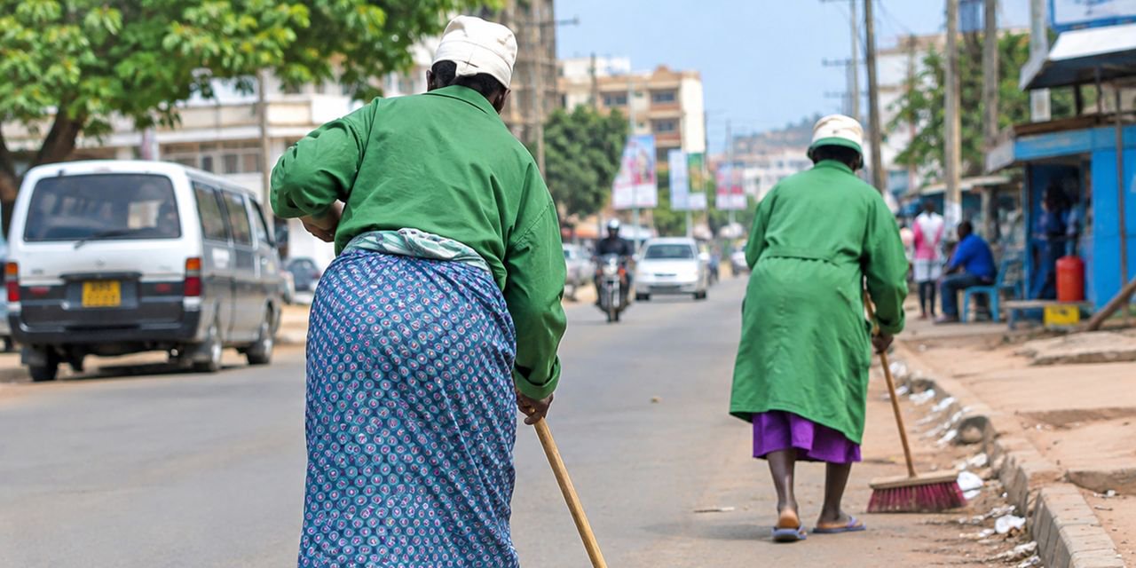 Road sweepers battle dust without proper safety gear