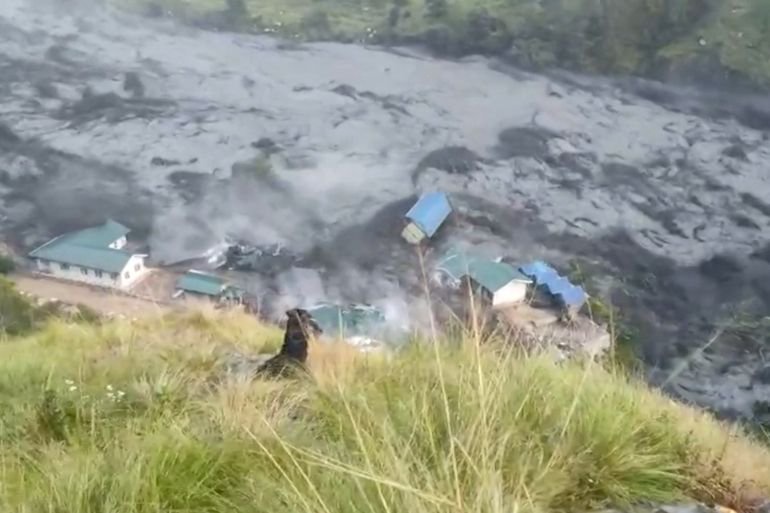 At least five people missing as flash floods in Nepal sweep away houses