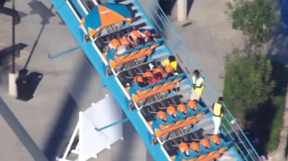 Six Flags Over Georgia Goliath ride evacuated after one visitor dies, say officials