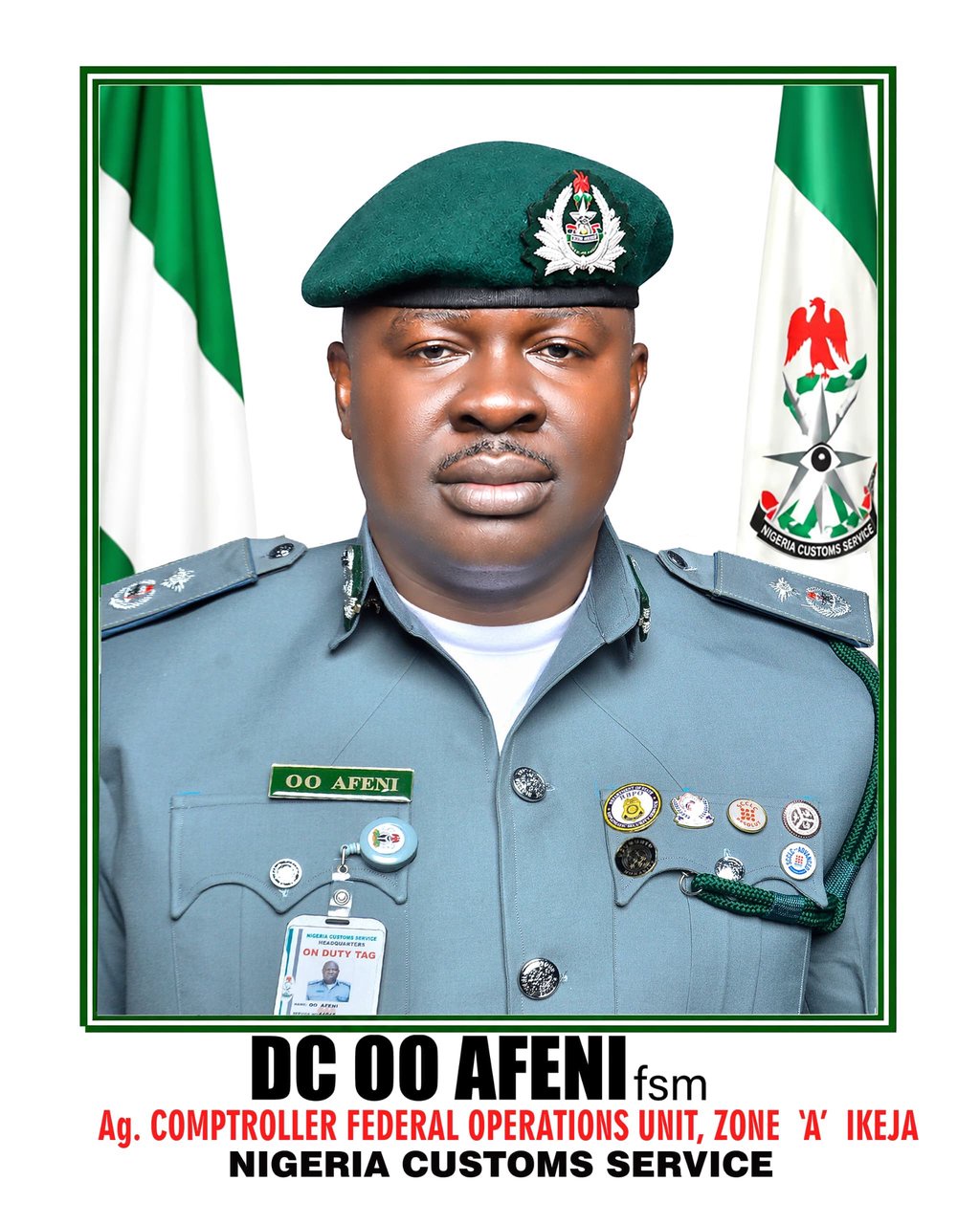 Customs’ Afeni Blocks Smuggling Routes, Tightens Enforcement In Lagos — Timothy Paul Okorocha