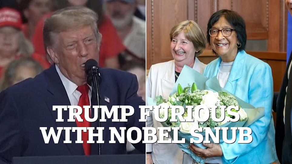 Trump rails against Nobel Prize winner, saying his is long overdue