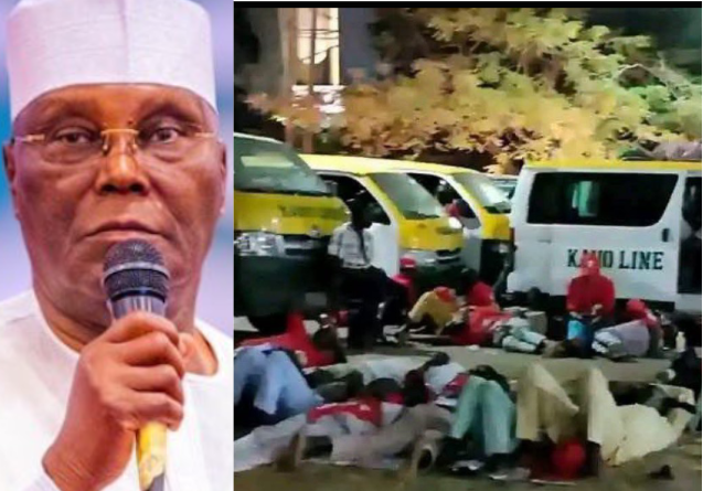 Reactions Trail Atiku’s Comment As Supporters Are Seen Sleeping At Venue Of APC Rally In Kaduna