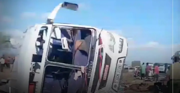 Many Feared Death as Over 22 People Loss Lives After Bus Collides With Truck  In a Grisly Accident
