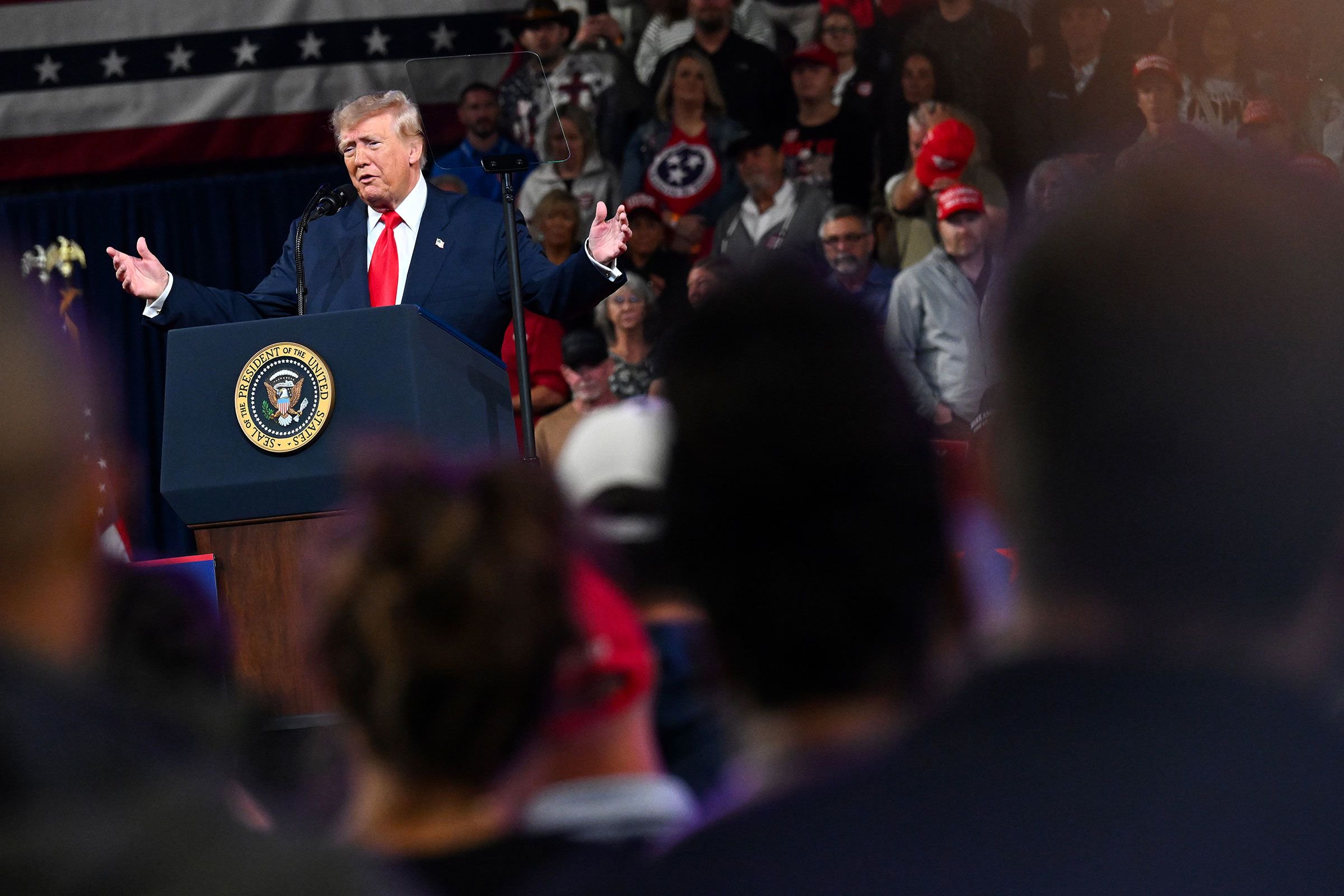 Trump is playing to his base in red-state campaign swing. But he’s often been dismissive of those voters