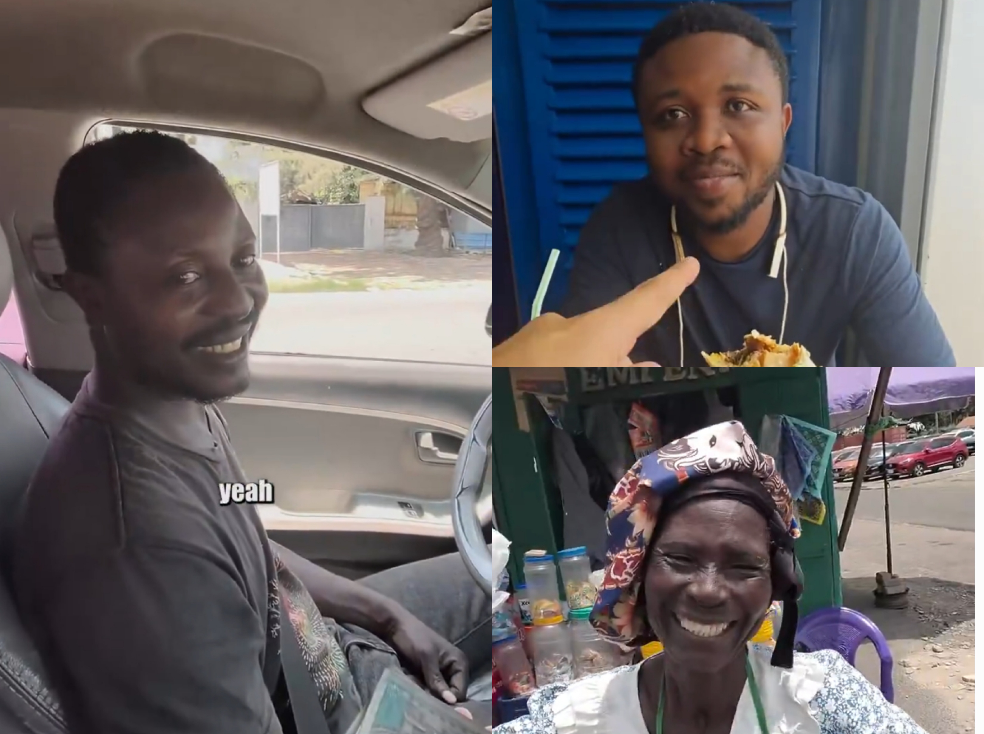 Foreigner Surprised by Ghanaians’ Generosity After Receiving Free Ride and Gifts Goods Sellers