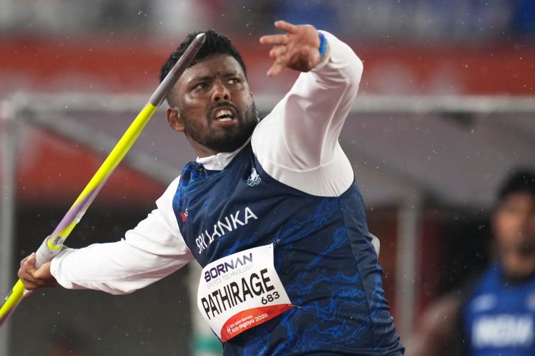 Sri Lanka’s Rumesh Pathirage wins Asian Games javelin gold