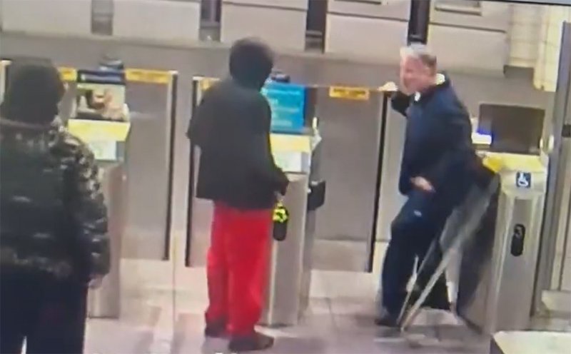 Reversing the normal course of events at JFK/UMass: Police say guy busts down a fare gate to exit the station, not to avoid a fare