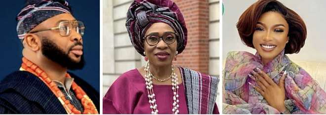 Olakunle Churchill Celebrates Mother’s Birthday, Tonto Dikeh Reacts