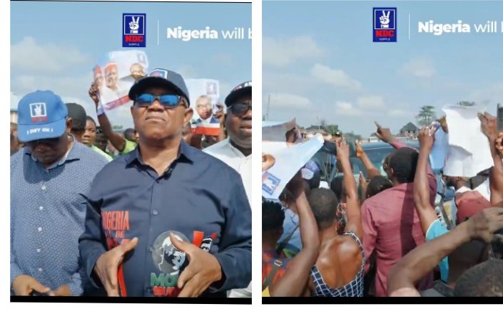 Reactions Trail The Video Of The Large Numbers Of Crowd That Came To Welcome Peter Obi In Ebonyi