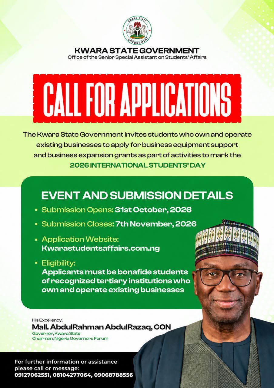 Kwara Govt to Empower Student Entrepreneurs