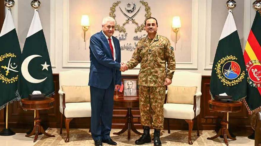 Russian Interior Minister calls on Field Marshal Asim Munir at GHQ
