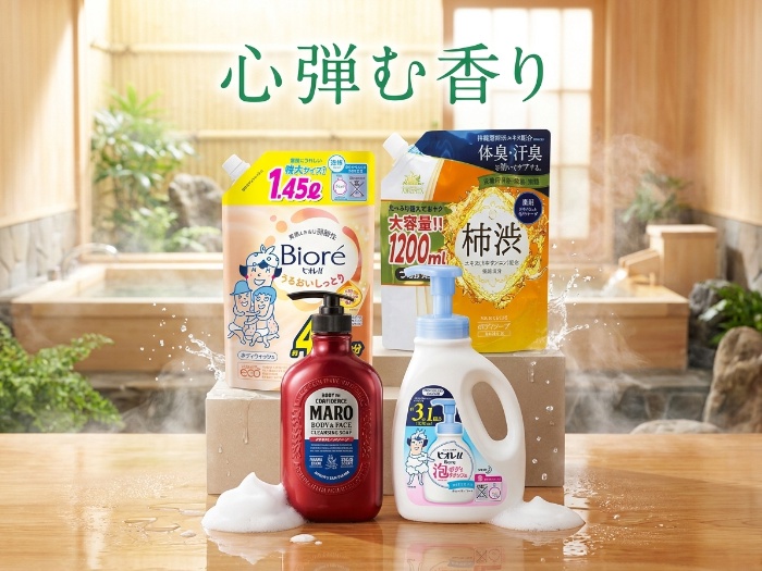 夏が来た！最新のボディウォッシュで爽快な毎日を！