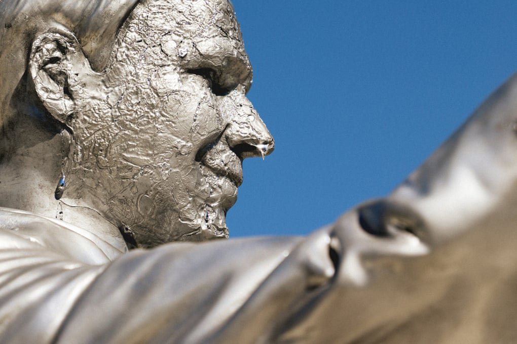 Protesters unveil melting Ron DeSantis statue to signify his inaction on climate crisis