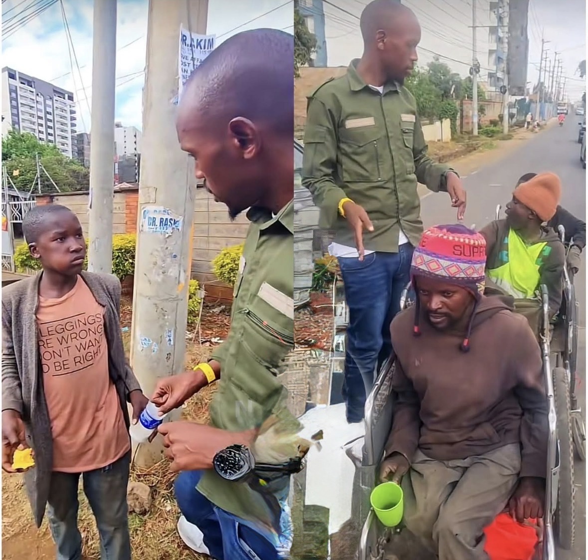 Geoffrey Mosiria Confronts Tanzanian Nationals Begging in Wheelchairs in Nairobi’s Parklands