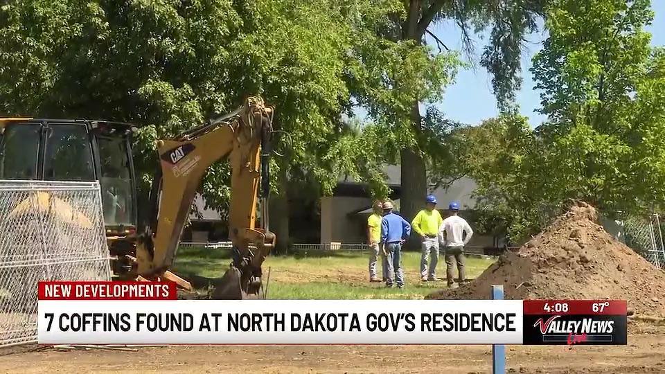 7 mystery coffins containing human remains found at North Dakota governor’s residence