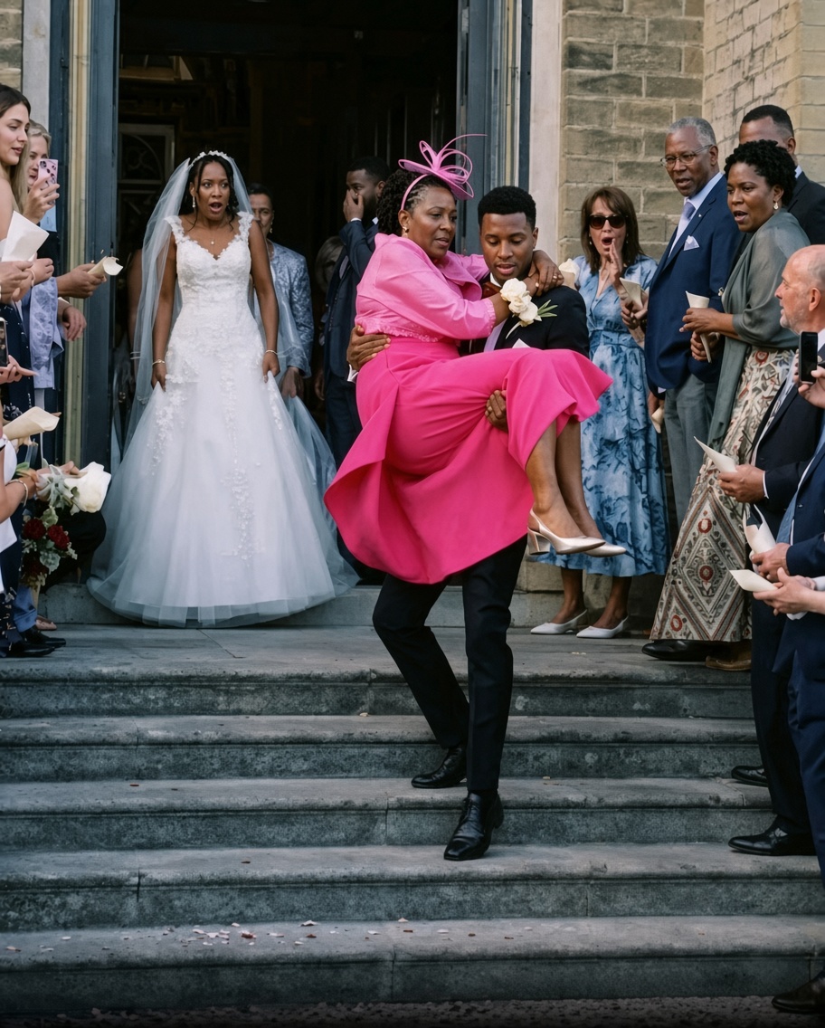 Chaos at Nairobi Church as Groom Lifts His Mother Instead of New Bride Outside Vows