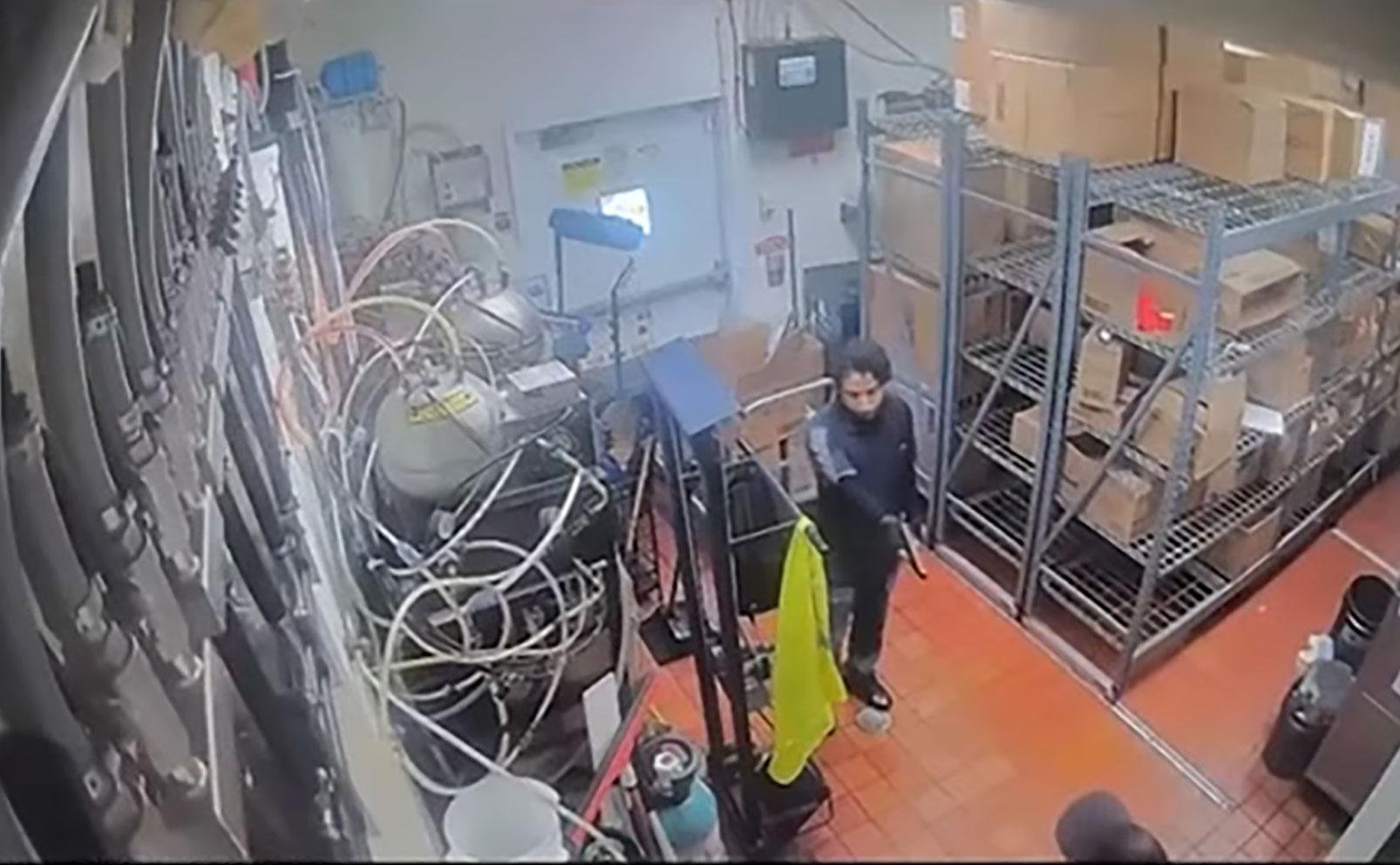 Moment California McDonald’s worker is gunned down inside store after shooting female colleague