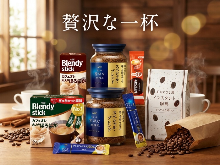おうちで手軽に楽しむ贅沢インスタントコーヒー