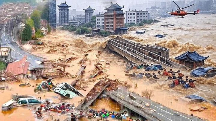 JUST IN: Vehicles Destroyed, Walls Destroyed, Roads Blocked & Power lines Cut by Heavy Rains