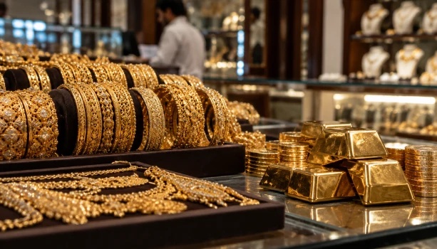 Gold Price Falls Rs 2,500 to Rs. 435,000 Per Tola Today