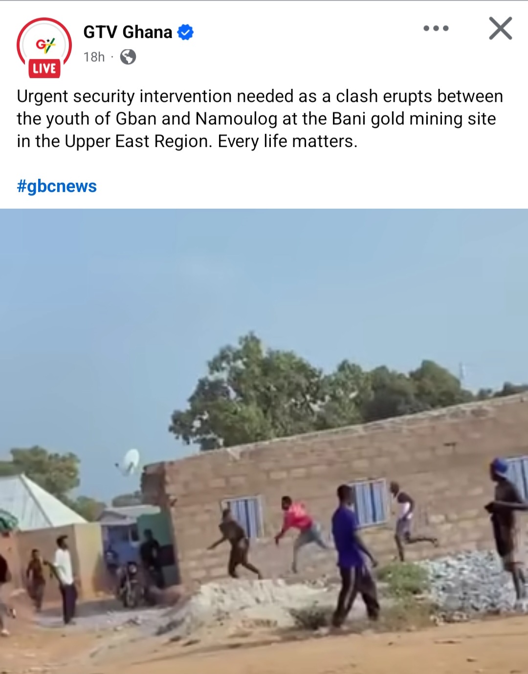 Urgent Security Intervention Needed As Clash Erupts Between Gban And Namoulog Youths At Bani Mines