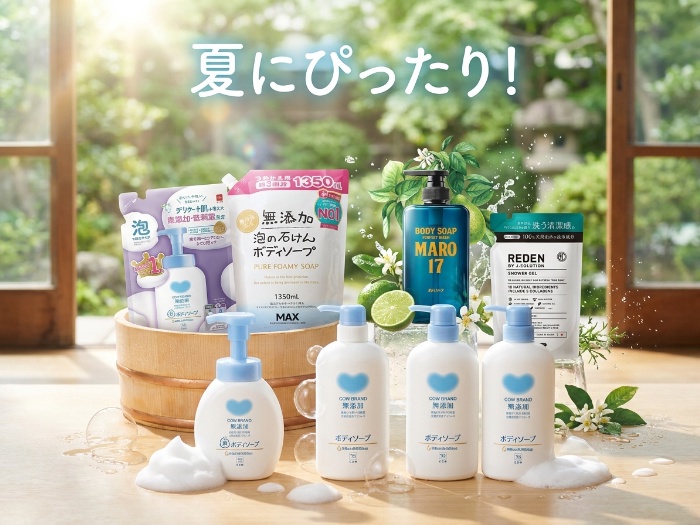 敏感肌から爽快ボディまで！今注目のボディウォッシュ特集