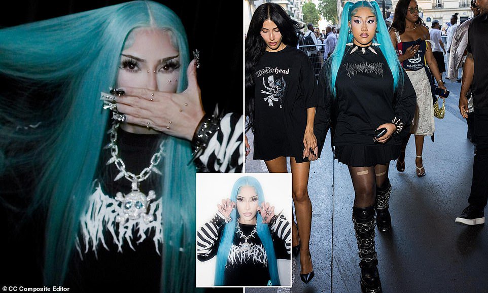 Kim Kardashian transforms into daughter North West for Halloween