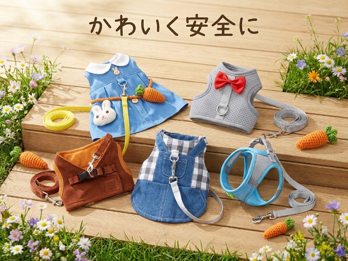 小動物とおしゃれにお散歩！うさぎ用ハーネスおすすめ5選